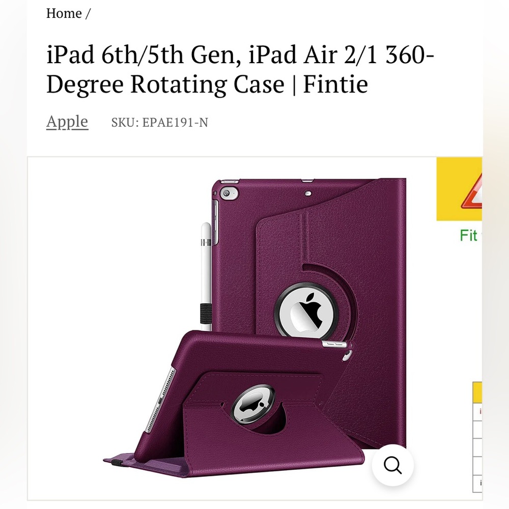 NWT-Fintie Purple Tablet Case